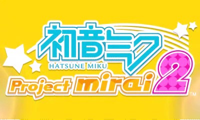 Hatsune Miku: Project Mirai 2 title screen for Nintendo 3DS